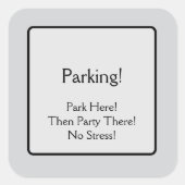 Parking スクエアシール (正面)
