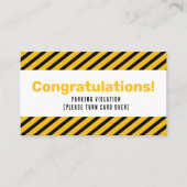 Parking Incorrectly complaint card 名刺 (正面)