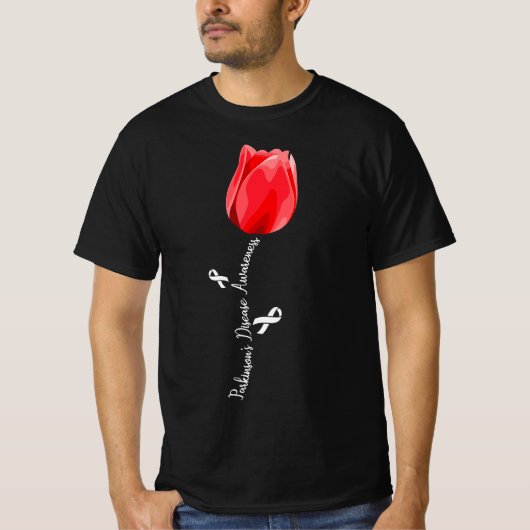 Parkinson Disease Awareness Tulip April Month  Tシャツ (正面)