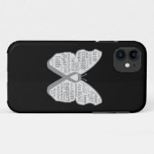 Parkinsonsの病気の蝶リボン Case-Mate iPhoneケース (裏面(横))