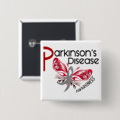 Parkinsonsの病気の蝶3.1 缶バッジ (正面&裏面)