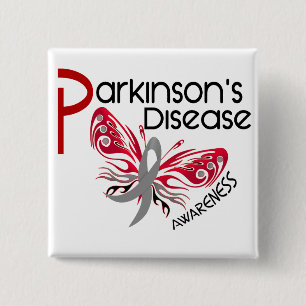 Parkinsonsの病気の蝶3.1 缶バッジ