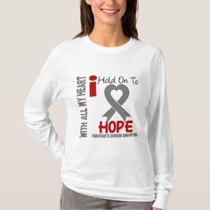Parkinsonsの病気私は希望にしがみつきます Tシャツ