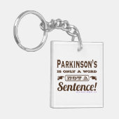 ParkinsonsはBrownテキストのみ キーホルダー (正面左)