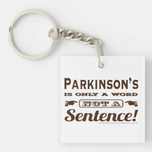 ParkinsonsはBrownテキストのみ キーホルダー