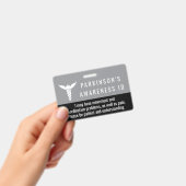 Parkinsons Awareness ID patience pvc badge バッジ (手持ち)