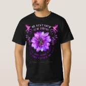 PARKINSON'S DISEASE AWARENESS Flower We Don't Know Tシャツ (正面)