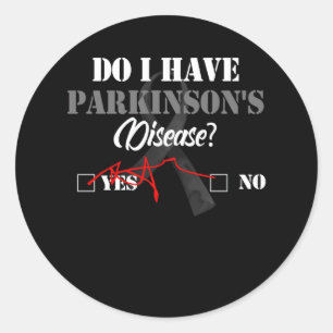 Parkinsons Disease Awareness Yes No Warrior Surviv ラウンドシール