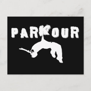 Parkourのアスリート ポストカード