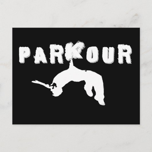 Parkourのアスリート ポストカード (正面)