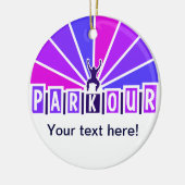 PARKOURのオーナメントは、カスタマイズ セラミックオーナメント (左)