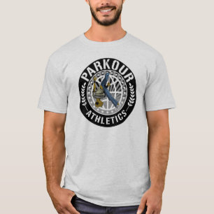 Parkourの運動競技の世界的な色 Tシャツ