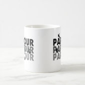 Parkourはランニングを解放します コーヒーマグカップ (中央)
