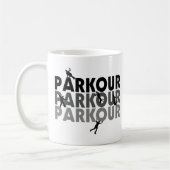 Parkourはランニングを解放します コーヒーマグカップ (左)