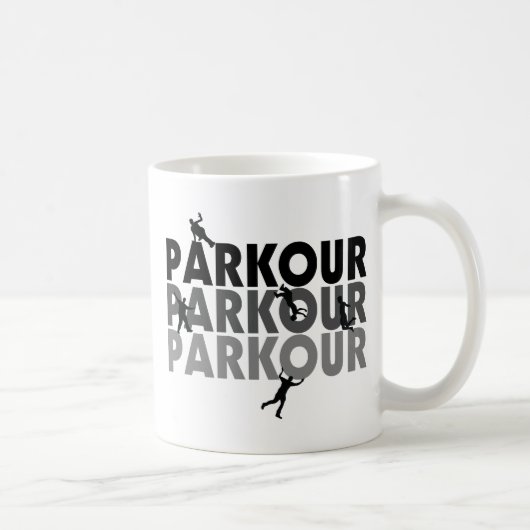 Parkourはランニングを解放します コーヒーマグカップ (右)