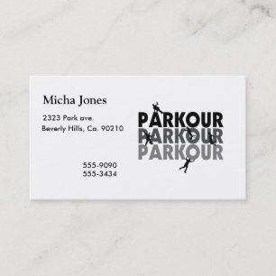 Parkourはランニングを解放します 名刺