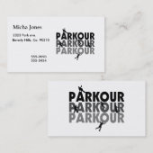 Parkourはランニングを解放します 名刺 (正面/裏面)