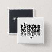Parkourはランニングを解放します 缶バッジ (正面&裏面)