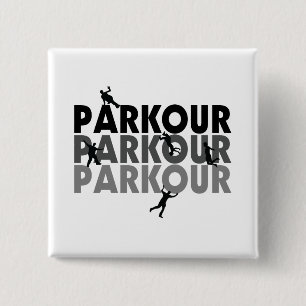 Parkourはランニングを解放します 缶バッジ