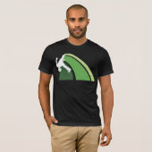 Parkourは緑を並べます Tシャツ (正面フル)