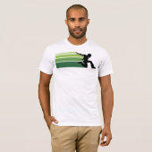 Parkourは緑色航法燈色を並べます Tシャツ (正面フル)