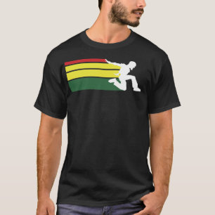 Parkourは赤い緑および黄色並べます Tシャツ