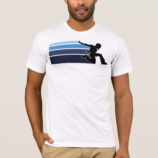 Parkourは青2の薄い色を並べます Tシャツ (正面)