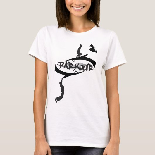 Parkour抽象的なフリップ Tシャツ (正面)