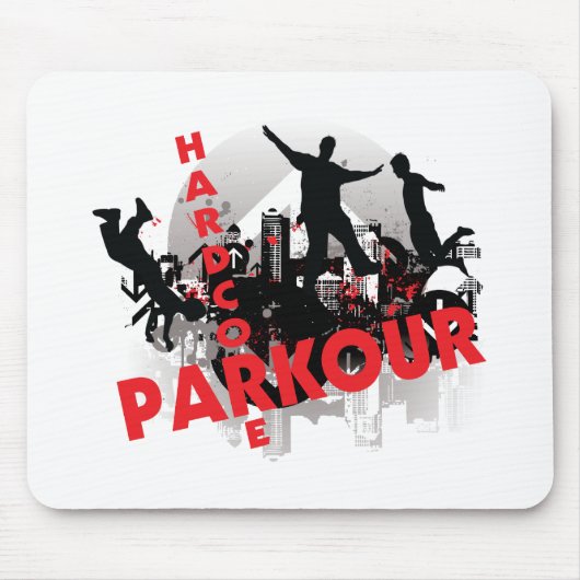 Parkour本格的なグランジな都市 マウスパッド (正面)