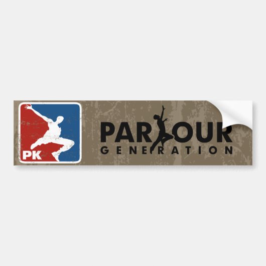 Parkour バンパーステッカー (正面)