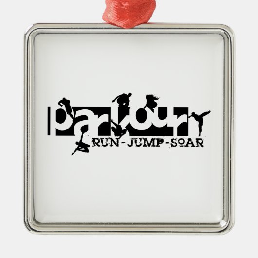 Parkour メタルオーナメント (正面)