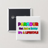 PARKOUR 缶バッジ (正面&裏面)