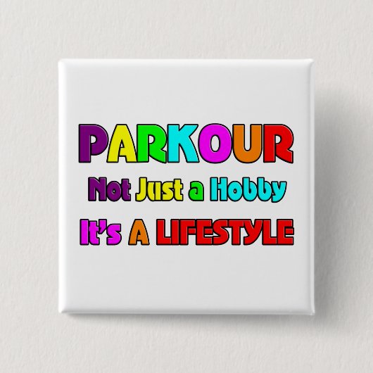 PARKOUR 缶バッジ (正面)