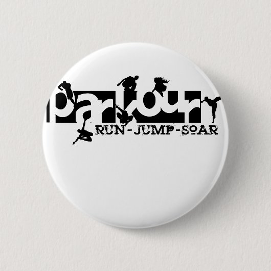 Parkour 缶バッジ (正面)