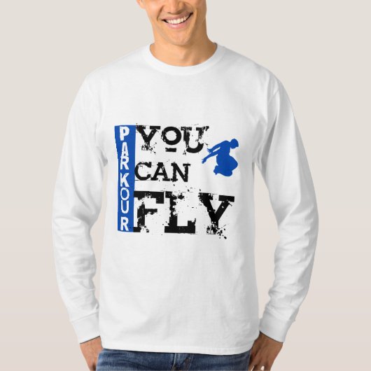 Parkour -飛ぶことができます tシャツ (正面)