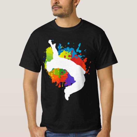 Parkour Free Running Jumping City Ninja Gift  Tシャツ (正面)