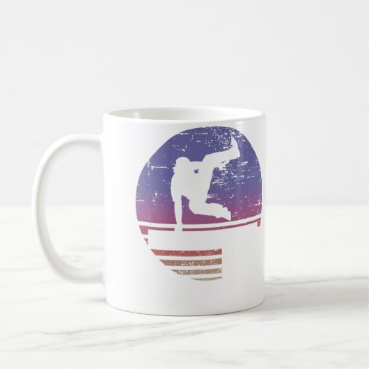 Parkour Freerunning Balance Running Sport Freerunn コーヒーマグカップ (左)