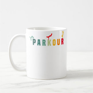 Parkour Freerunning Sports Parkour Shirt Runner Fu コーヒーマグカップ