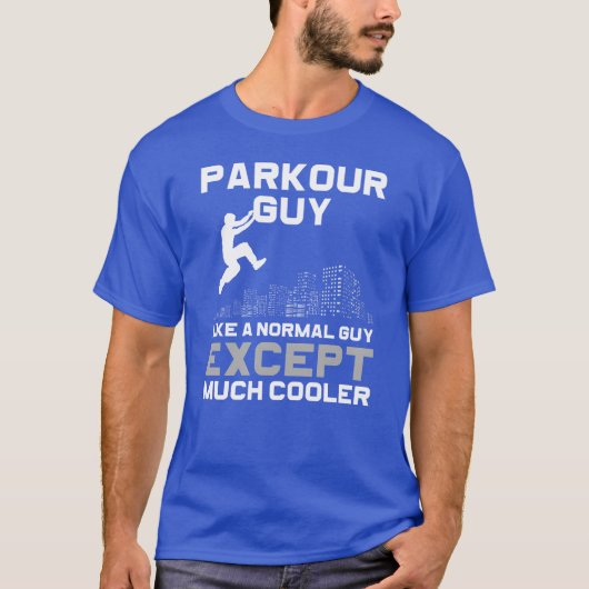 Parkour Hobby Etreme Sportraceur funny Tシャツ (正面)