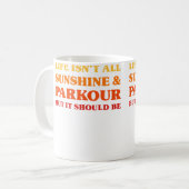 Parkour Men Who Love Parkour Women Who Love Parkou コーヒーマグカップ (正面左)