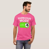 Parkour Mode On Freerunning Silhouette Boys Tシャツ (正面フル)