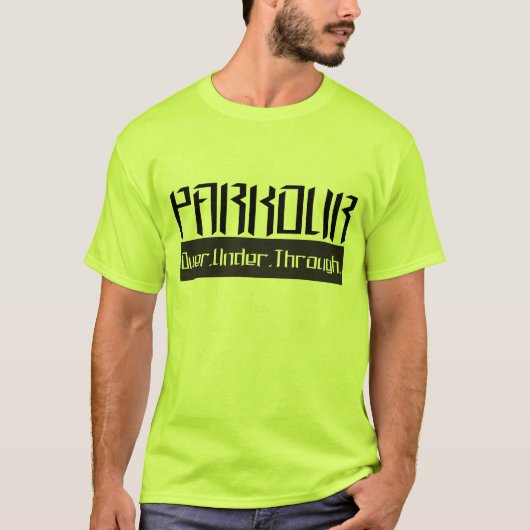 Parkour O.U.T. Black Tシャツ (正面)