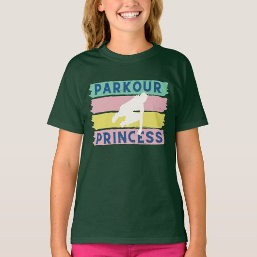 Parkour Princess Green Tシャツ (正面)