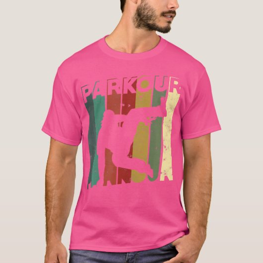 Parkour Runner - Stuntman Parkour Freerunner Tシャツ (正面)
