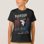 Parkour traceurの友人のための都市都市ワイシャツ tシャツ (正面)