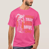 Parkour Train Hard Move Easy Parkour Tシャツ (正面)