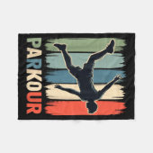Parkour, Urban Gymnast, Traceur, Runner フリースブランケット (正面(横))
