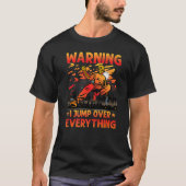 Parkour Warning I jump over everything funny sayin Tシャツ (正面)