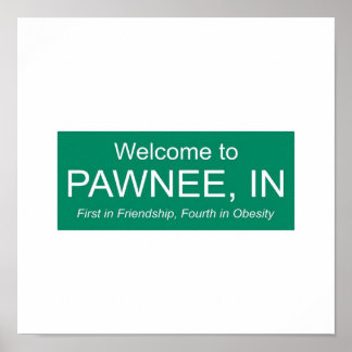 parks and rec welcome to pawnee ポスター