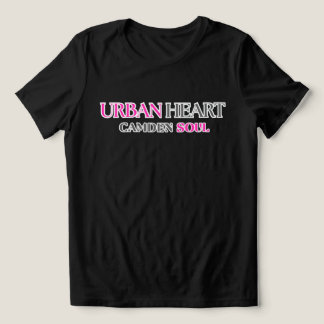 PARKSIDE PRIDE URBAN HEART ブラック ピンク レディース トライブレンドTシャツ